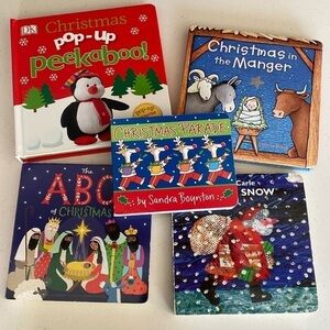 Christmas Holiday Board Books Bundle ages 0-3 pop up lift the flaps
